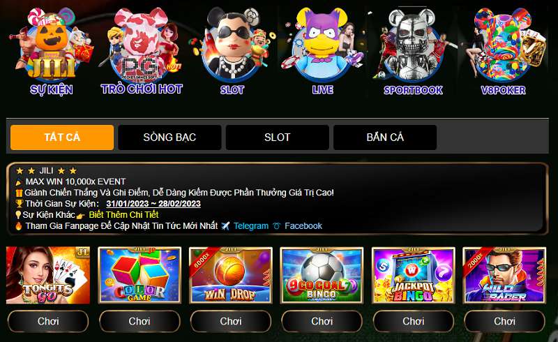 Giao diện trang web Kv99 King - Kv99