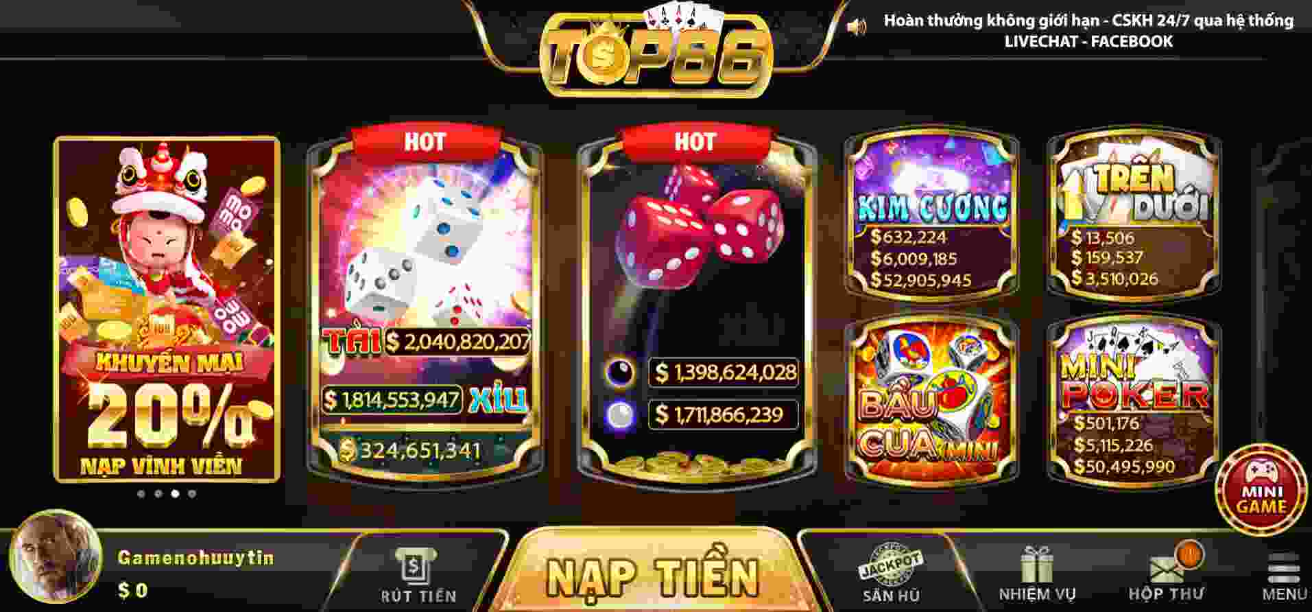 Nhấp vào liên kết để truy cập một trang web chơi game uy tín được xếp hạng Banca - Banca